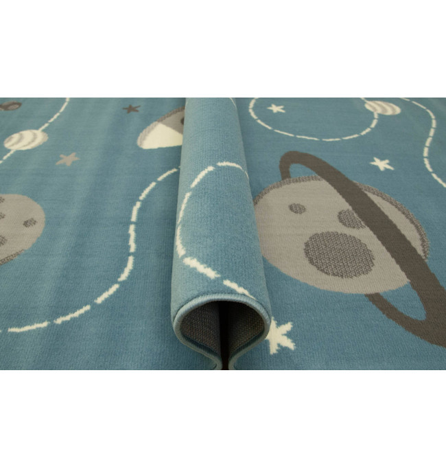 Dětský koberec Kids 534547/95822 Sky, světle modrý, vesmír