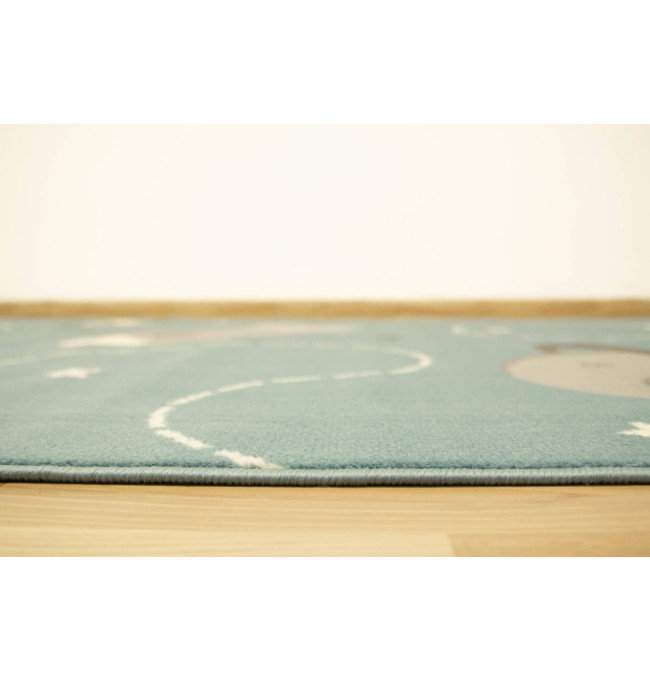 Dětský koberec Kids 534547/95822 Sky, světle modrý, vesmír