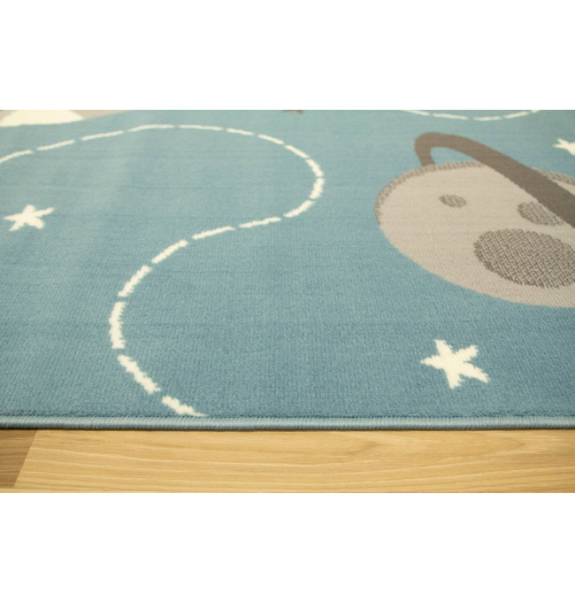 Dětský koberec Kids 534547/95822 Sky, světle modrý, vesmír