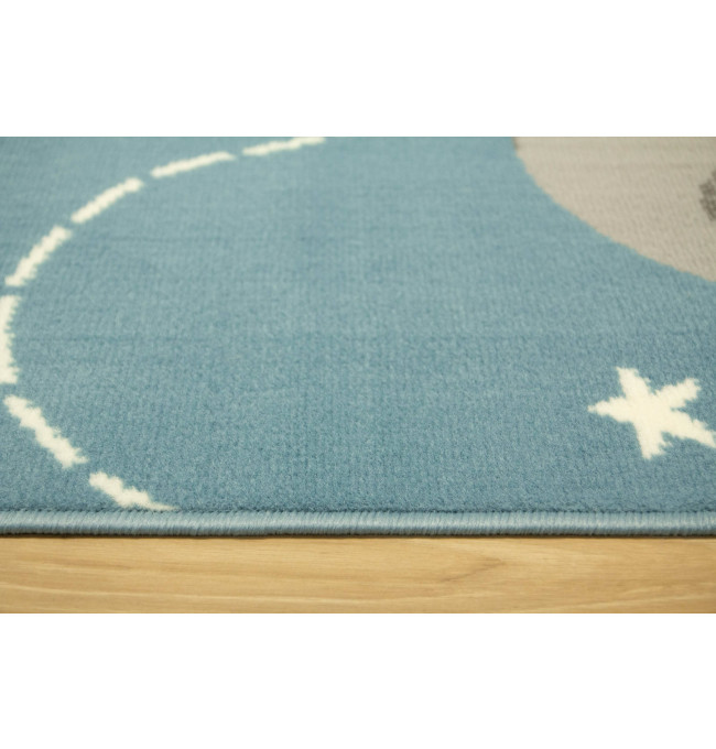 Dětský koberec Kids 534547/95822 Sky, světle modrý, vesmír