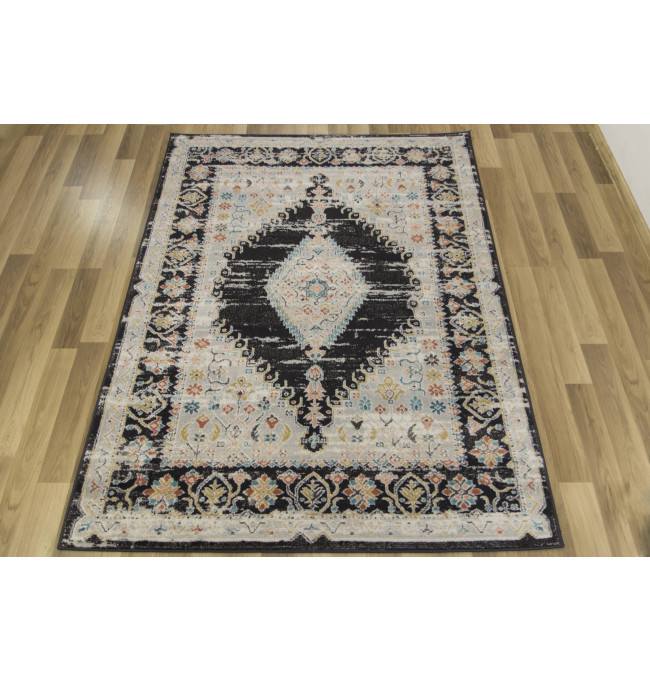 Koberec Lucca 8629A šedý/krémový/antracitový