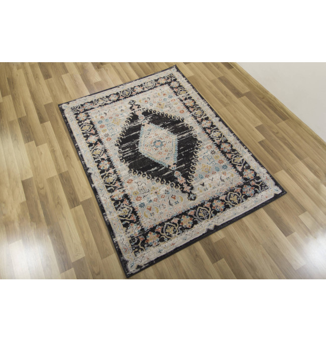 Koberec Lucca 8629A šedý/krémový/antracitový