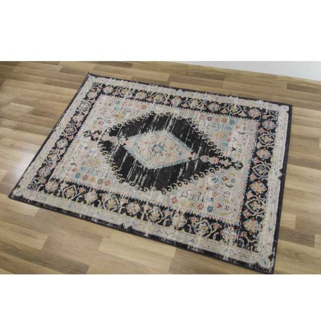 Koberec Lucca 8629A šedý/krémový/antracitový