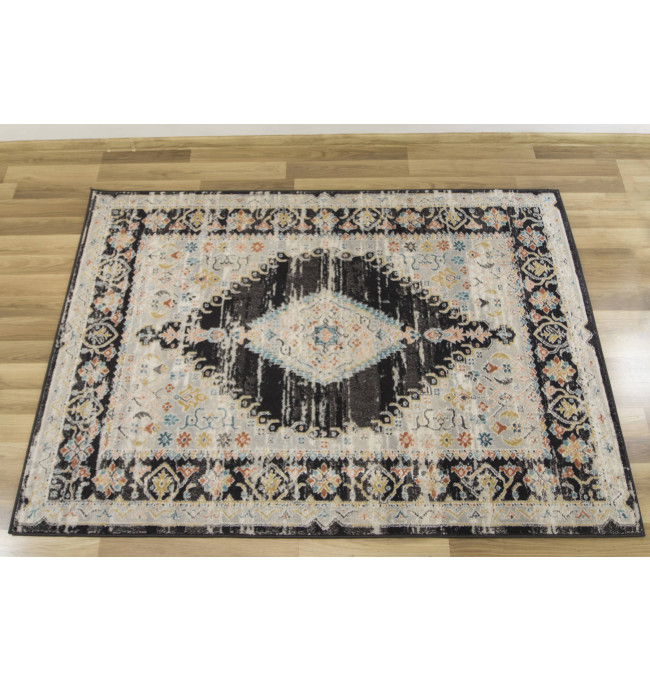 Koberec Lucca 8629A šedý/krémový/antracitový