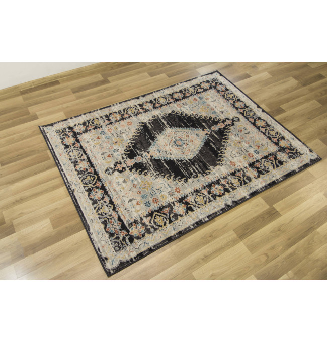 Koberec Lucca 8629A šedý/krémový/antracitový