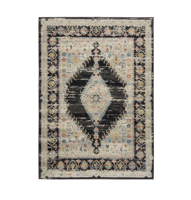 Koberec Lucca 8629A šedý/krémový/antracitový