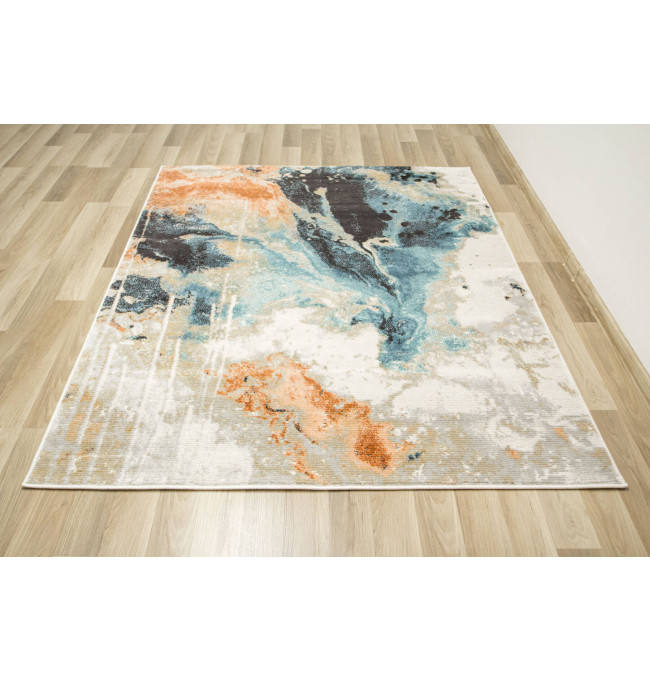 Koberec Lucca 9815B abstraktní, světle šedý / krémový