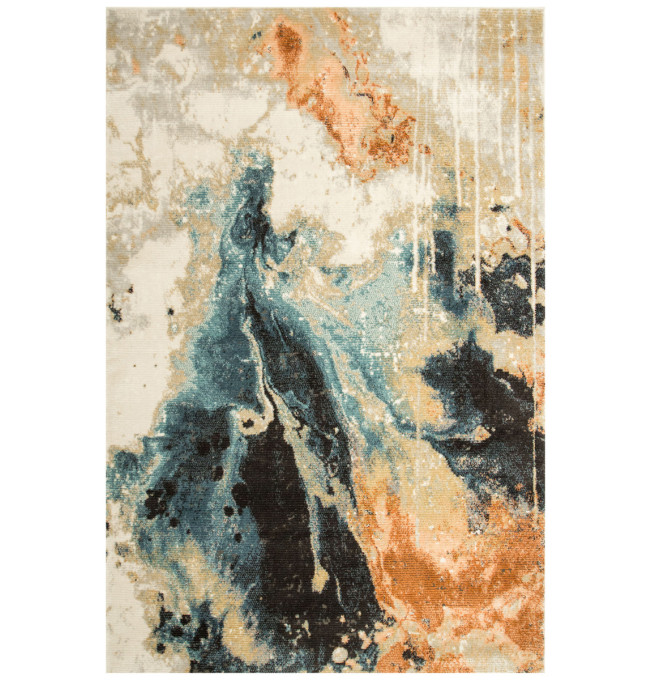 Koberec Lucca 9815B abstraktní, světle šedý / krémový