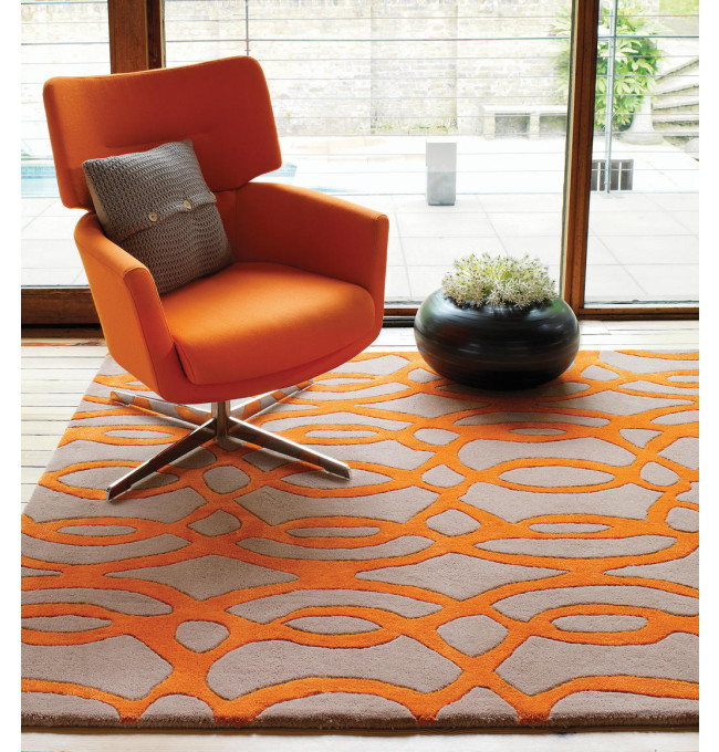 Koberec Matrix MAX 37 Wire oranžový
