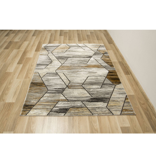 Koberec Modena 4644 hnědý / béžový, medové plasty