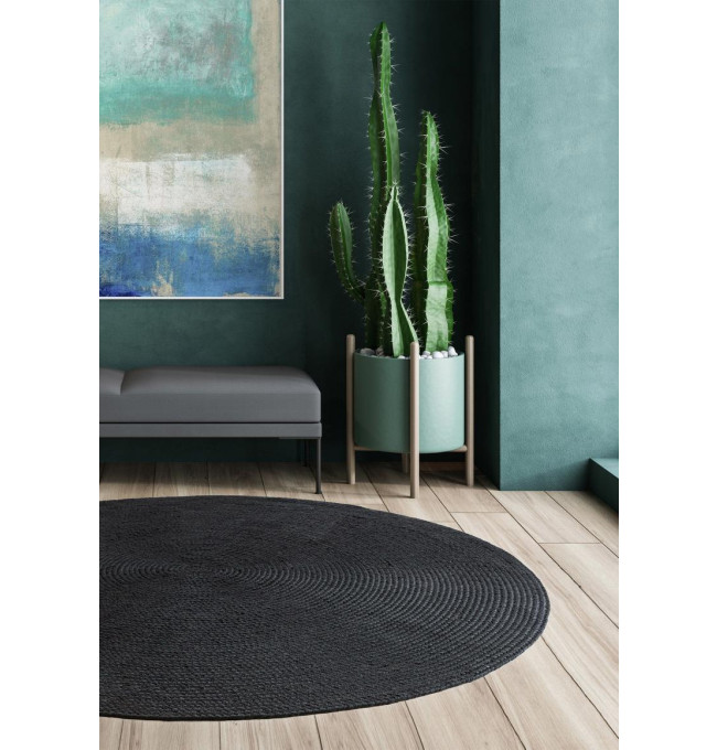 Koberec Nico Charcoal kruh