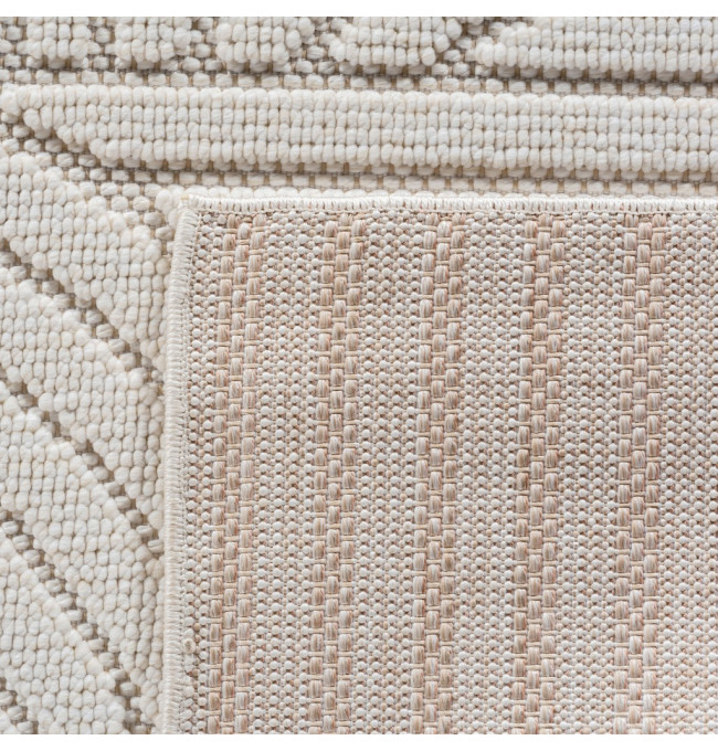 Koberec Helix geometrický, krémový