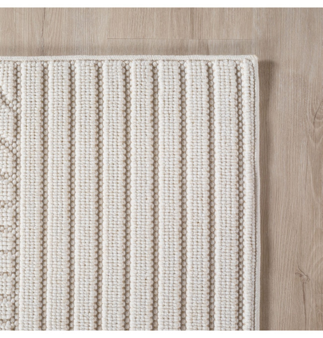 Koberec Helix geometrický, krémový