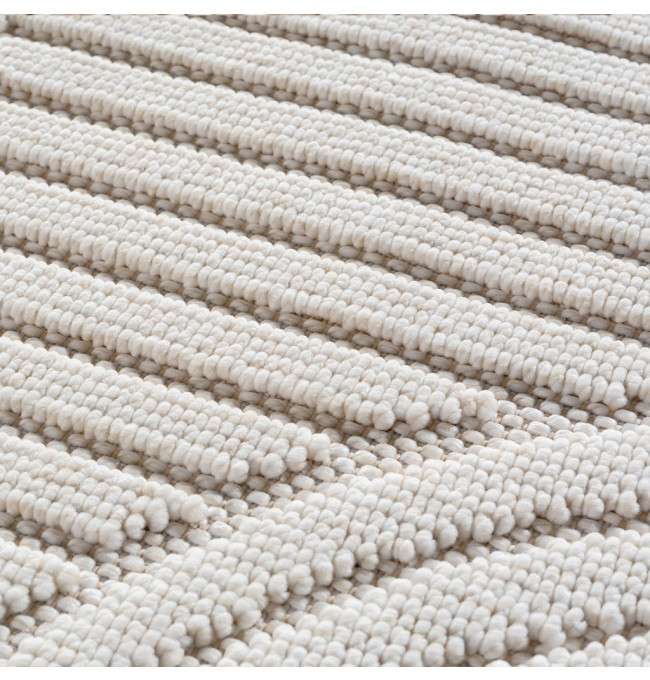 Koberec Helix geometrický, krémový kruh