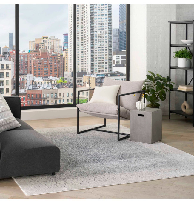 Koberec DKNY Grand Street GRN03 sloní kost / modrý