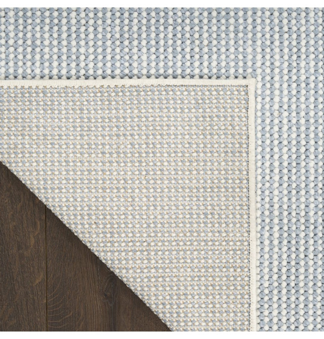 Koberec NATURAL sloní kost / modrý