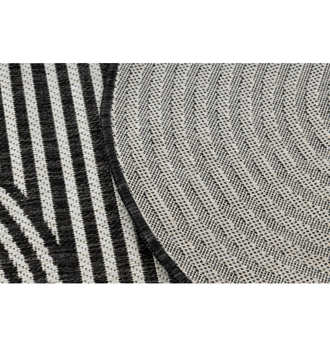 Koberec ORGANIC 1835 geometrický, černý / šedý