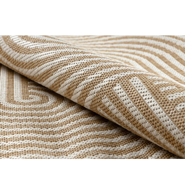 Koberec ORGANIC 1835 geometrický, krémový / naturální