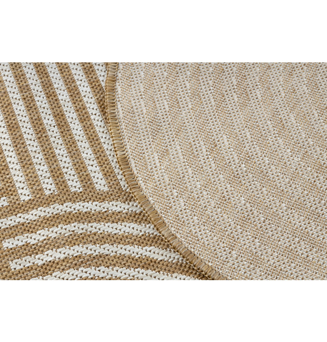 Koberec ORGANIC 1835 geometrický, krémový / naturální