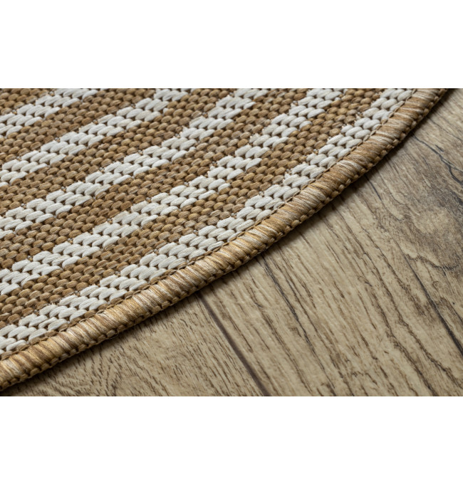 Koberec ORGANIC 1835 geometrický, krémový / naturální