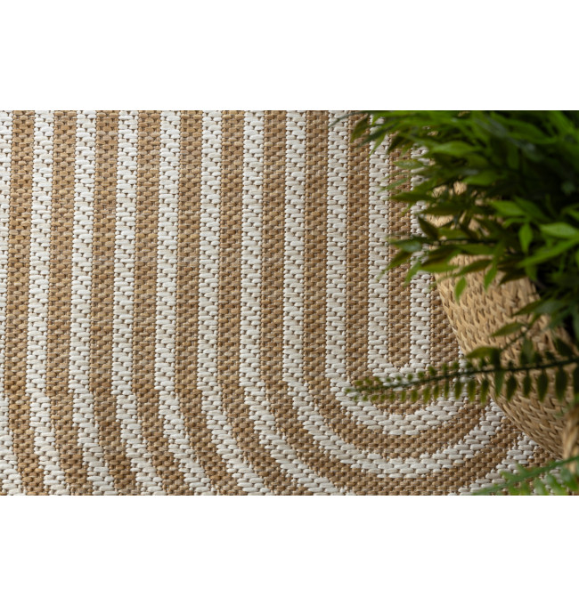 Koberec ORGANIC 1835 geometrický, krémový / naturální