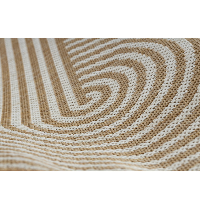 Koberec ORGANIC 1835 geometrický, krémový / naturální