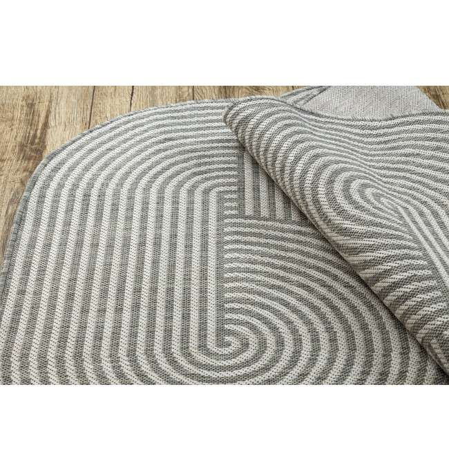 Koberec ORGANIC 1835 geometrický, krémový / šedý