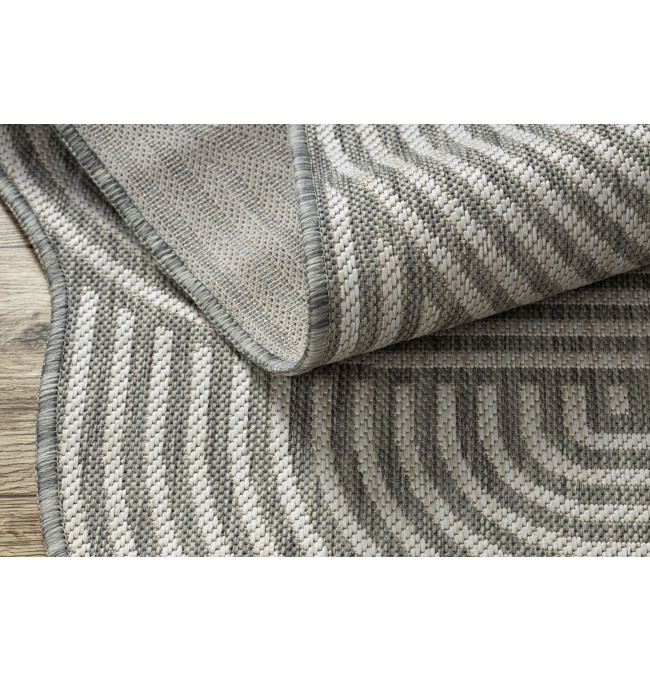 Koberec ORGANIC 1835 geometrický, krémový / šedý