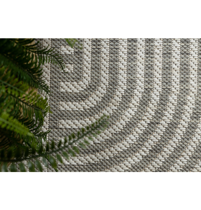 Koberec ORGANIC 1835 geometrický, krémový / šedý