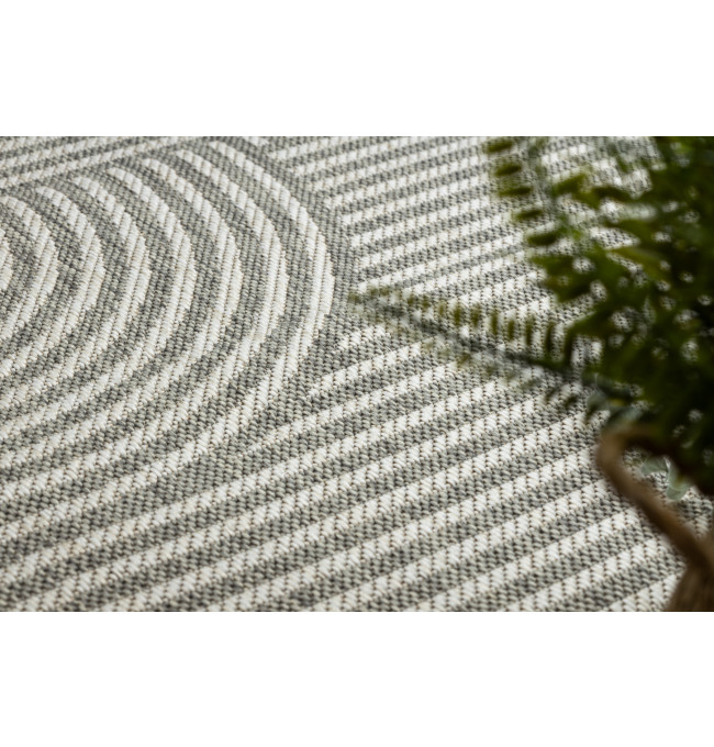 Koberec ORGANIC 1835 geometrický, krémový / šedý