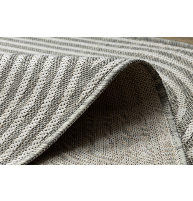 Koberec ORGANIC 1835 geometrický, krémový / šedý