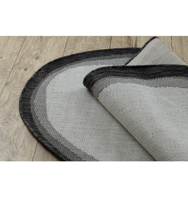 Koberec ORGANIC 2123 / krémový / černý / naturální
