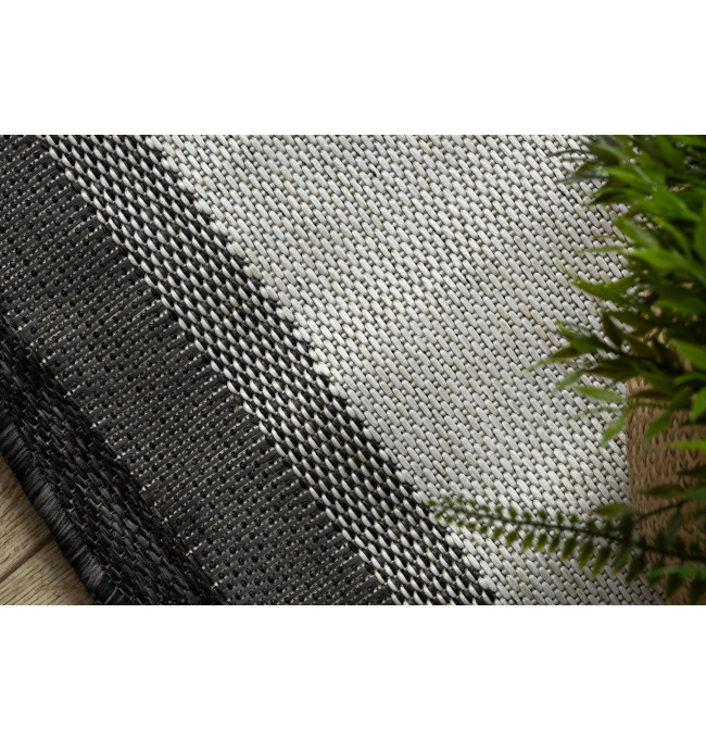 Koberec ORGANIC 2123 / krémový / černý / naturální