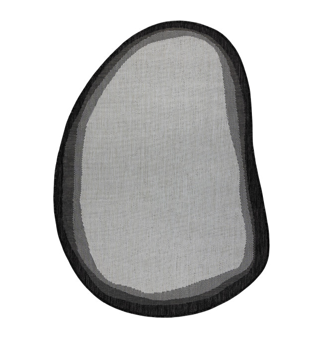 Koberec ORGANIC 2123 / krémový / černý / naturální