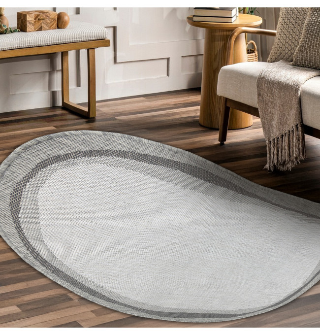 Koberec ORGANIC 2123 / krémový / šedý / naturální