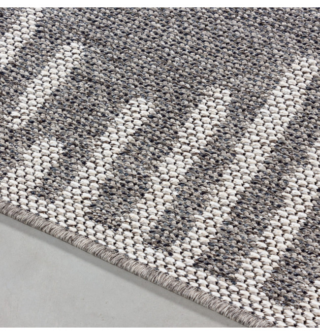Šnúrkový koberec Aruba Romby sivý