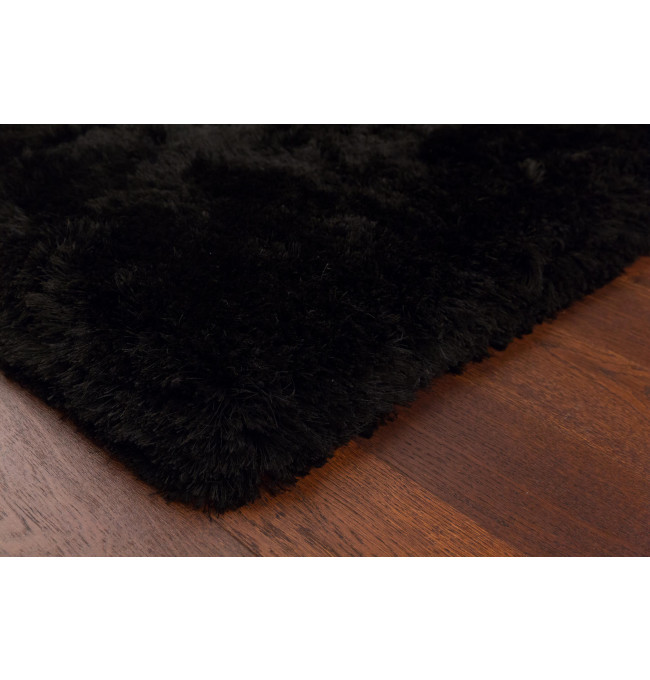 Koberec Plush Shaggy černý