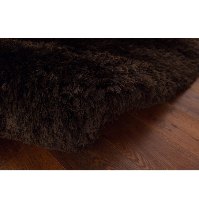 Koberec Plush Shaggy Dark Chocolate