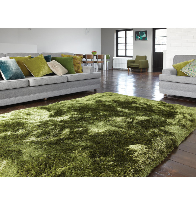 Koberec Plush Shaggy zelený