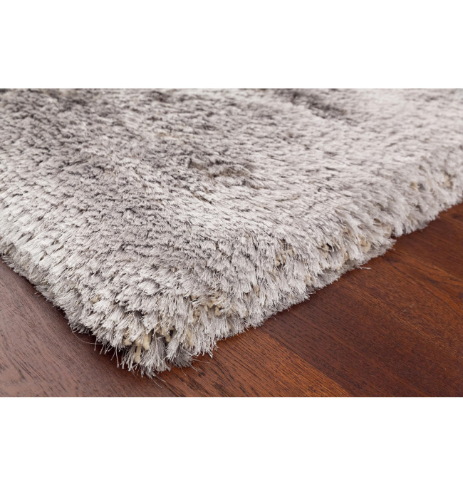 Koberec Plush Shaggy stříbrný