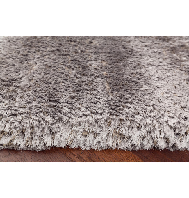 Koberec Plush Shaggy stříbrný