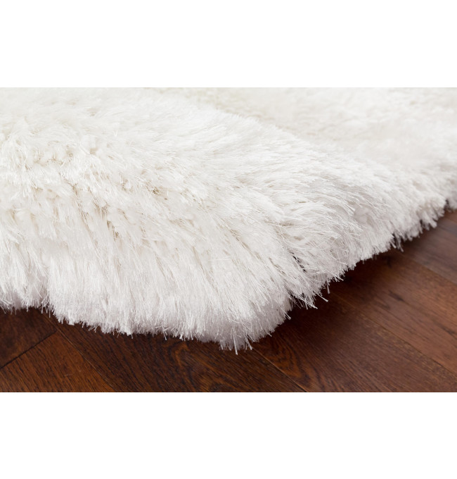 Koberec Plush Shaggy bílý