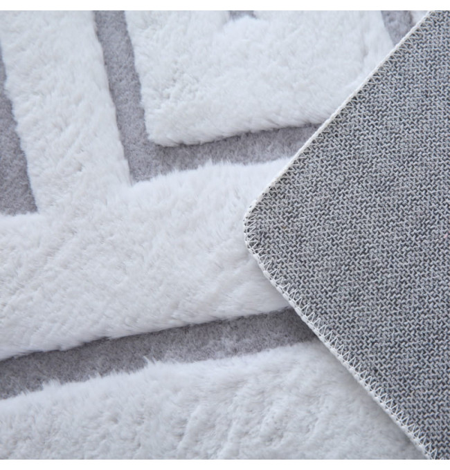 Koberec Vision bílý / stříbrný