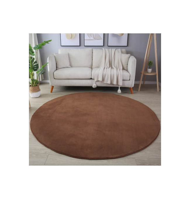 Koberec kruh Sky - hnědý