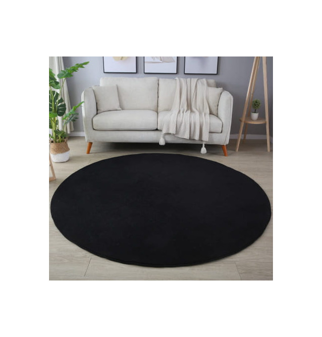 Koberec kruh Sky - černý