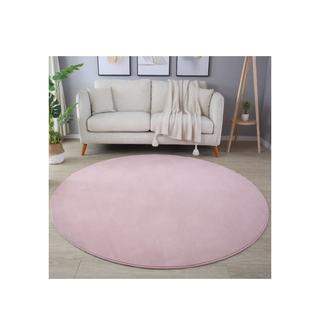Koberec Sky kruh růžový