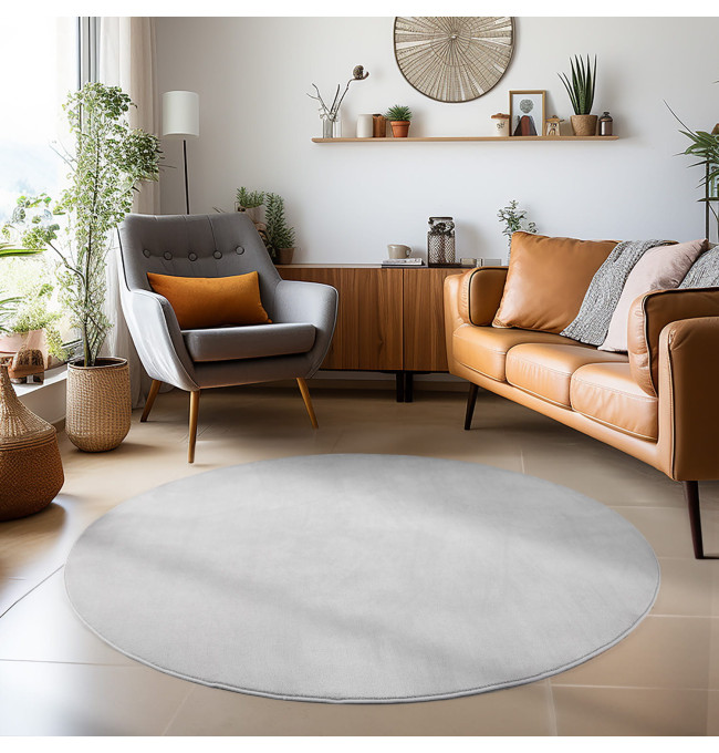 Koberec Sky stříbrný kruh