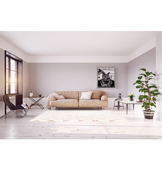 Koberec Dream mřížka, béžový