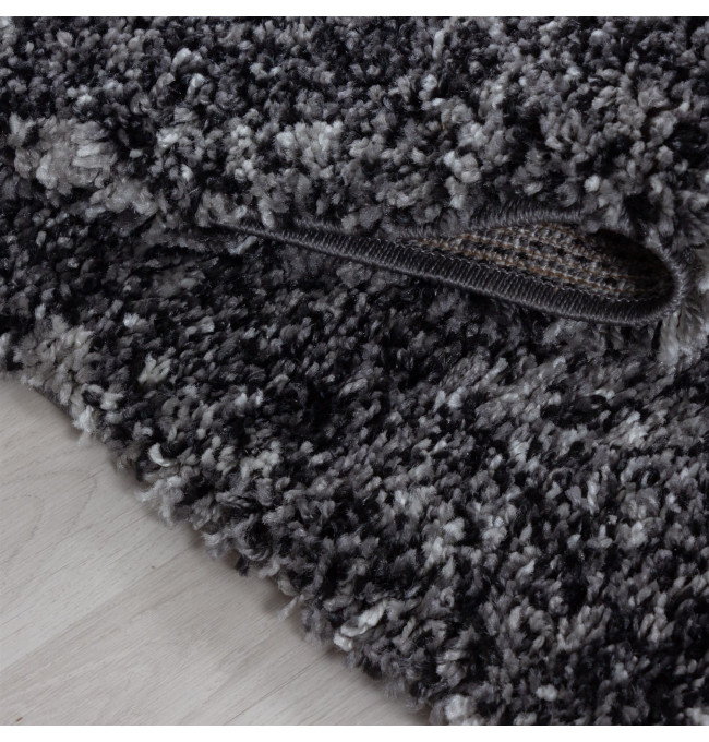 Koberec Enjoy antracitový / vícebarevný kruh