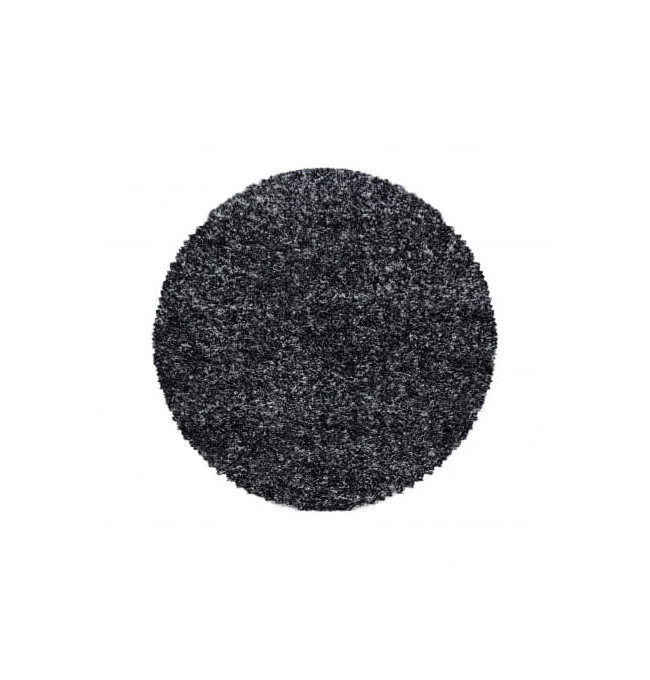 Koberec Enjoy antracitový / vícebarevný kruh